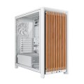Ház Corsair 4000D RS Tempered Glass White/Oak