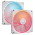 Ventilátorok, Hűtők, Előlapi panelek Corsair iCUE LINK LX140-R RGB 140mm PWM Reverse Fans Starter Kit White