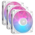 Ventilátorok, Hűtők, Előlapi panelek Corsair iCUE LINK RX120 RGB 120mm PWM Fan Triple Starter Kit White