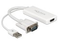 Kábel DeLock VGA HDMI adapter audió funkcióval