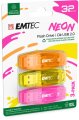 USB Flash RAM Emtec 32GB C410 Neon USB2.0 Colorful (3db)