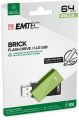USB Flash RAM Emtec 64GB C350 Brick USB2.0 Green