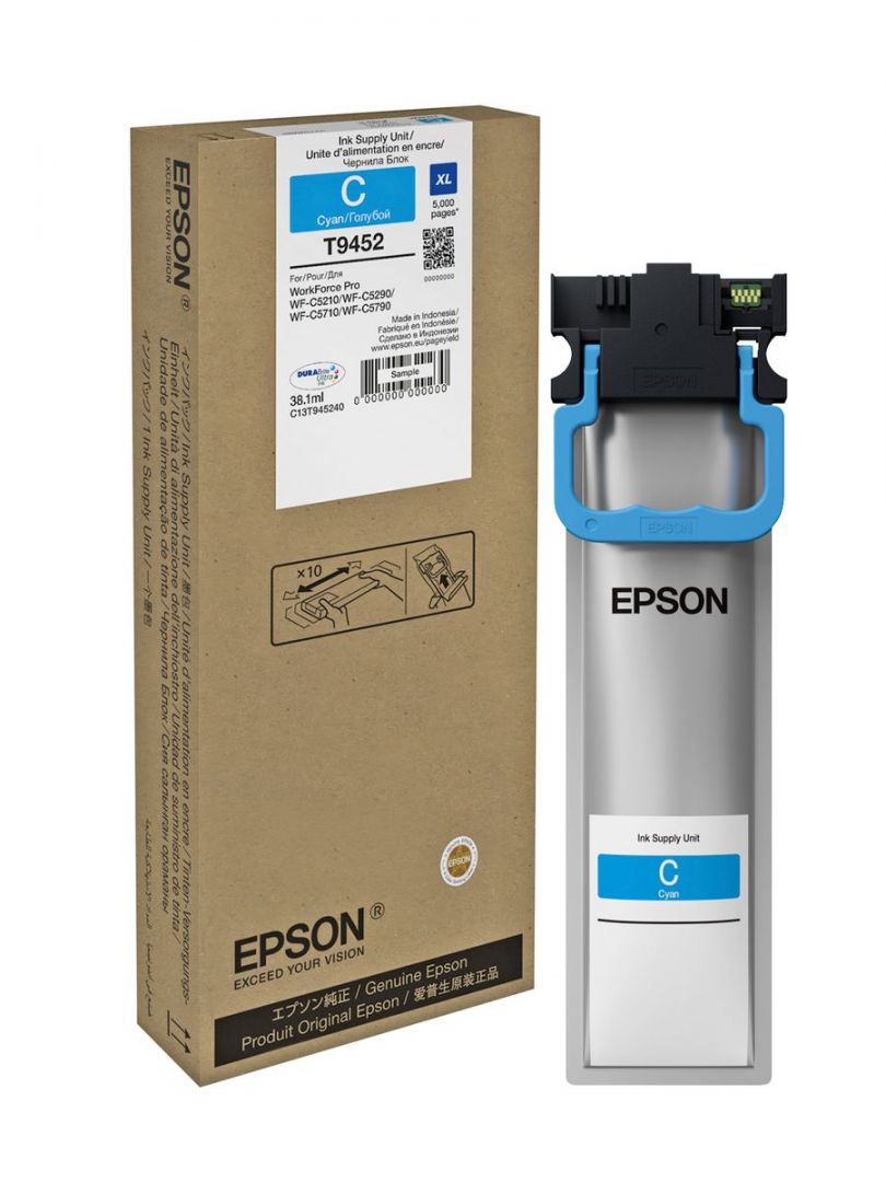 Festékpatron Epson T9452 XL Cyan
