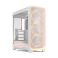 Ház Fractal Design Meshify 3 Ambience Pro RGB Tempered Glass Clear Tint White