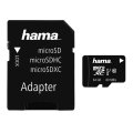 Memóriakártya Hama 64GB microSDXC Class 10 UHS-I + adapterrel