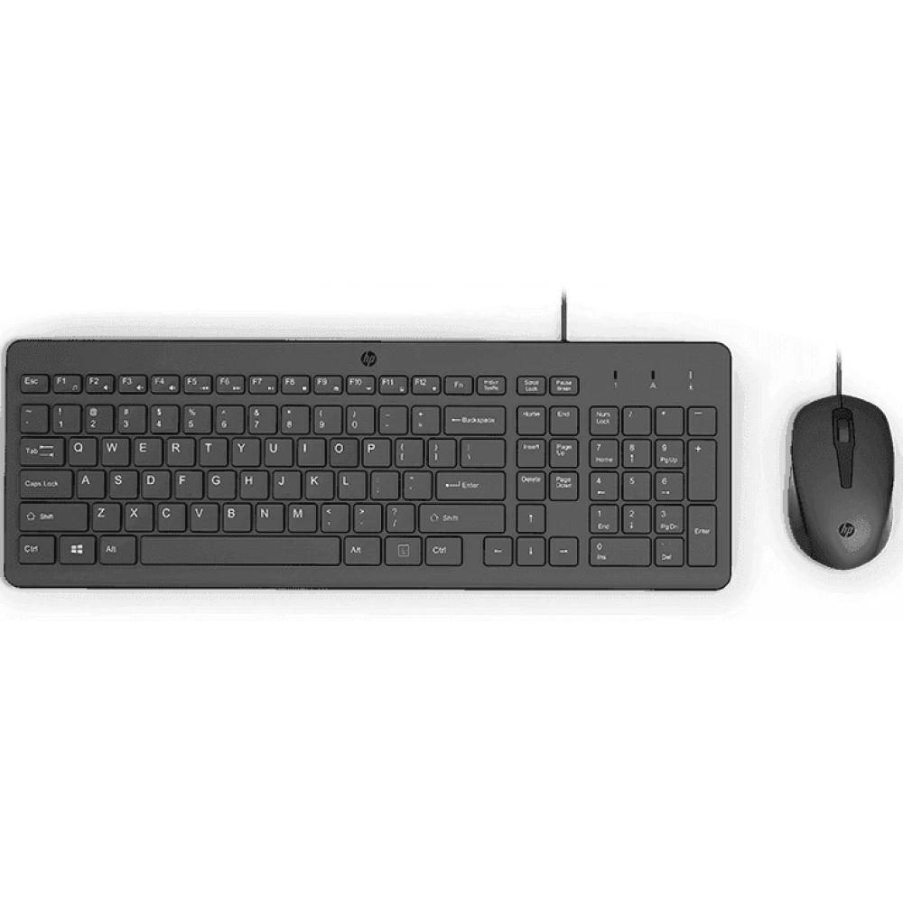 HP 150 Wired Mouse and Keyboard Combo Black US