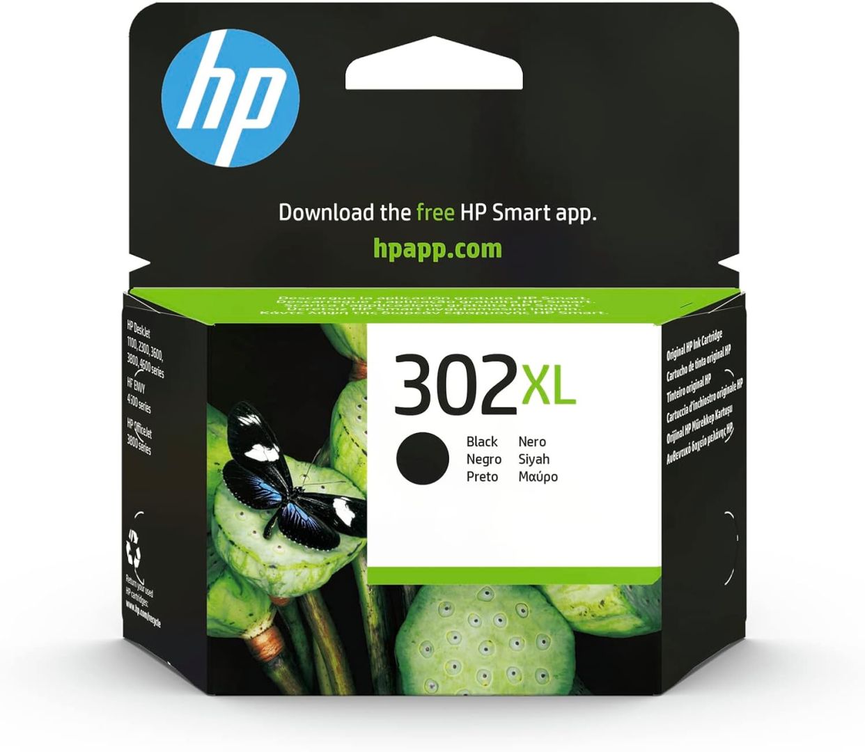 HP 302XL/304XL Black tintapatron