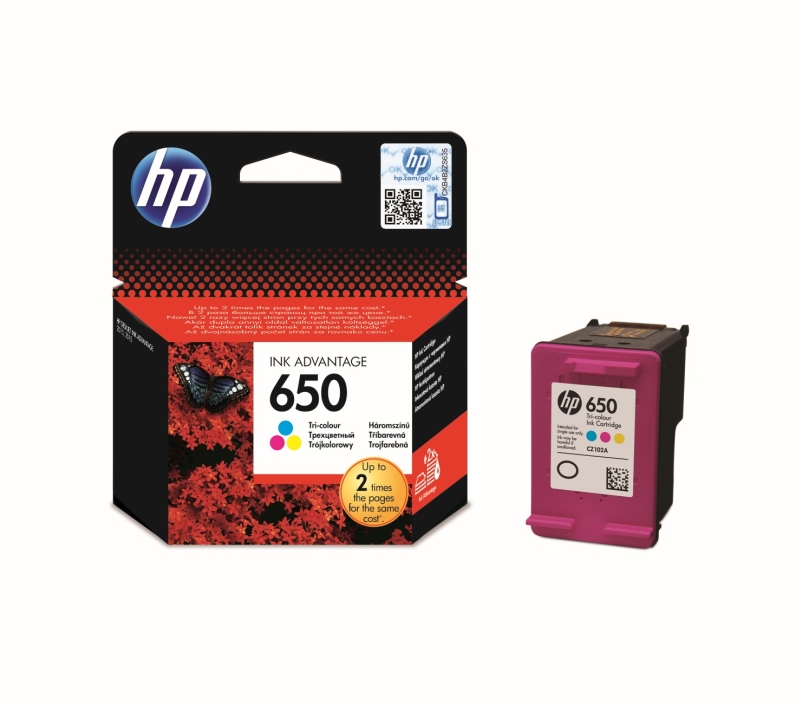 Festékpatron HP CZ102AE (650) Color tintapatron