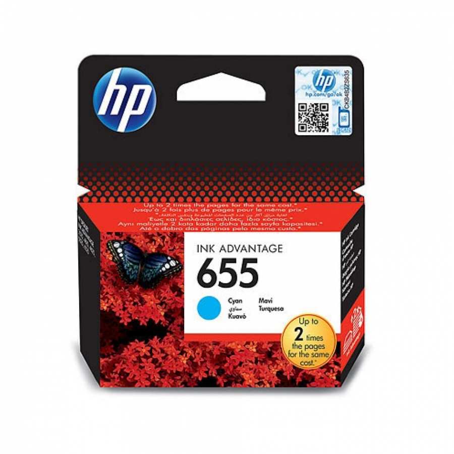 Festékpatron HP 655 (CZ110AE) cián