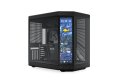 Ház HYTE Y70 Touch Infinite Tempered Glass Black