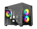 Ház ID-COOLING VIEW 500 ARGB Tempered Glass Black