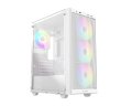 Ház ID-COOLING WARE 310 ARGB WH Tempered Glass White