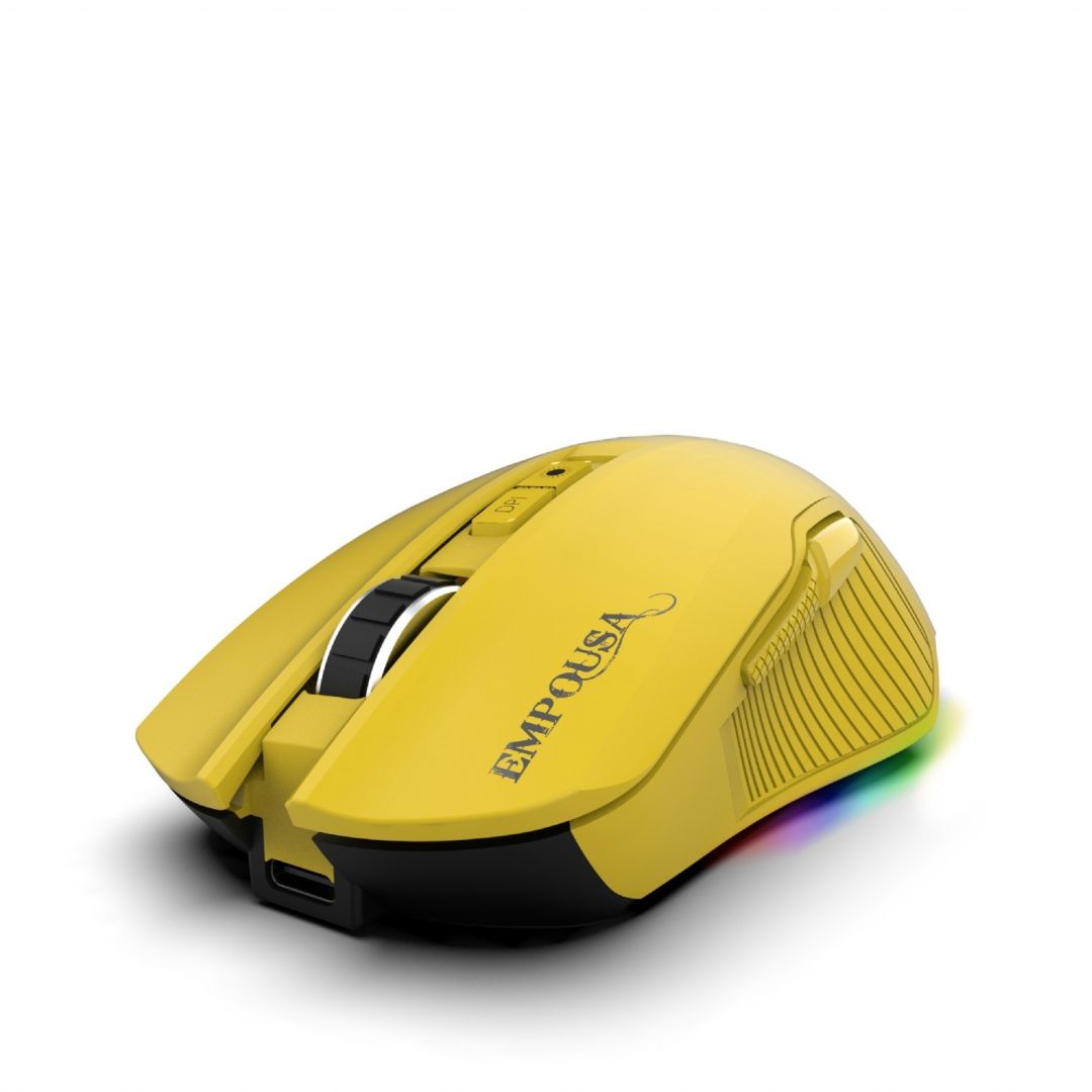 INCA IMG-328MX RGB Wireless Bluetooth Gaming Mouse Yellow
