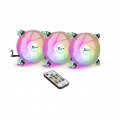 Ventilátorok, Hűtők, Előlapi panelek Inter-Tech ARGUS RGB-FAN SET RS-06