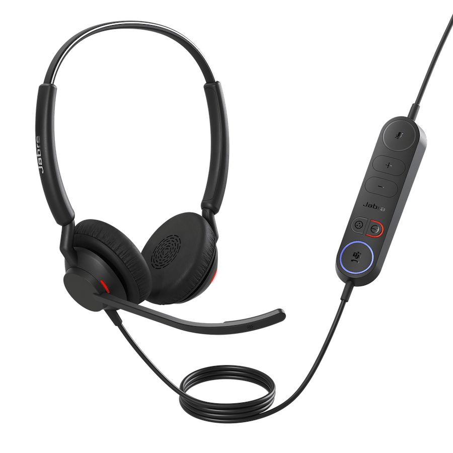 Jabra Engage 40 MS Teams Stereo USB C/A Headset + Control Unit Black