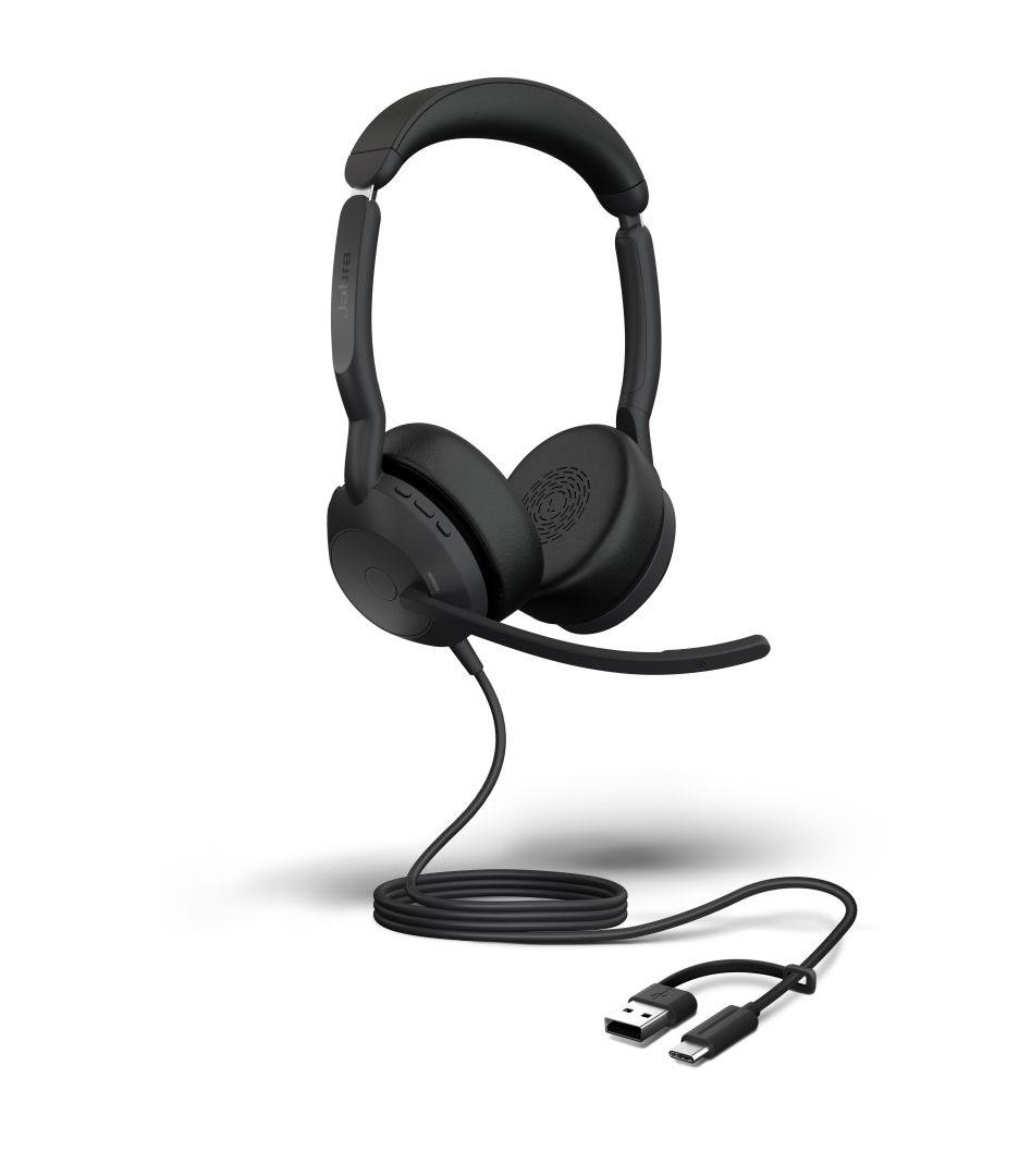 Jabra Evolve2 50 USB-C/A UC Stereo Headset Black