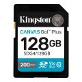 Memóriakártya Kingston 128GB Canvas Go Plus Gen4 Class 10 UHS-I U3 V30