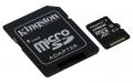Memória Kingston 128GB microSDXC CL10 UHS-I + adapterrel