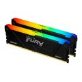 Memória Kingston 32GB DDR4 3200MHz Kit(2x16GB) Fury Beast RGB Black