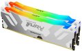 Memória Kingston 32GB DDR5 6400MHz Kit(2x16GB) Fury Beast RGB Expo White