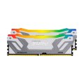 Memória Kingston 48GB DDR5 8400MHz Kit(2x24GB) Fury Renegade RGB White/Silver