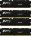 Memória Kingston 64GB 6000Mhz Kit(4x16GB) Fury Beast Black
