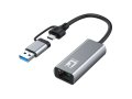 Hálókártya LevelOne USB-0423 2.5 Gigabit Ethernet 2-in-1 USB-C/A Network Adapter