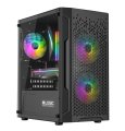Ház Logic Aramis ARGB Mini Tempered Glass Black