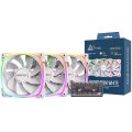 Ventilátorok, Hűtők, Előlapi panelek Montech RX120 PWM 3 in 1 Pack White