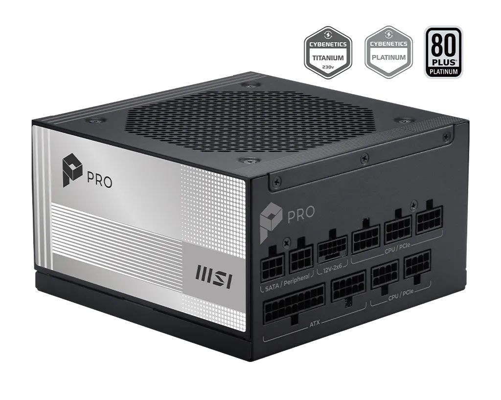 Msi 1000W 80+ Platinum PRO A1000PL PCIE5