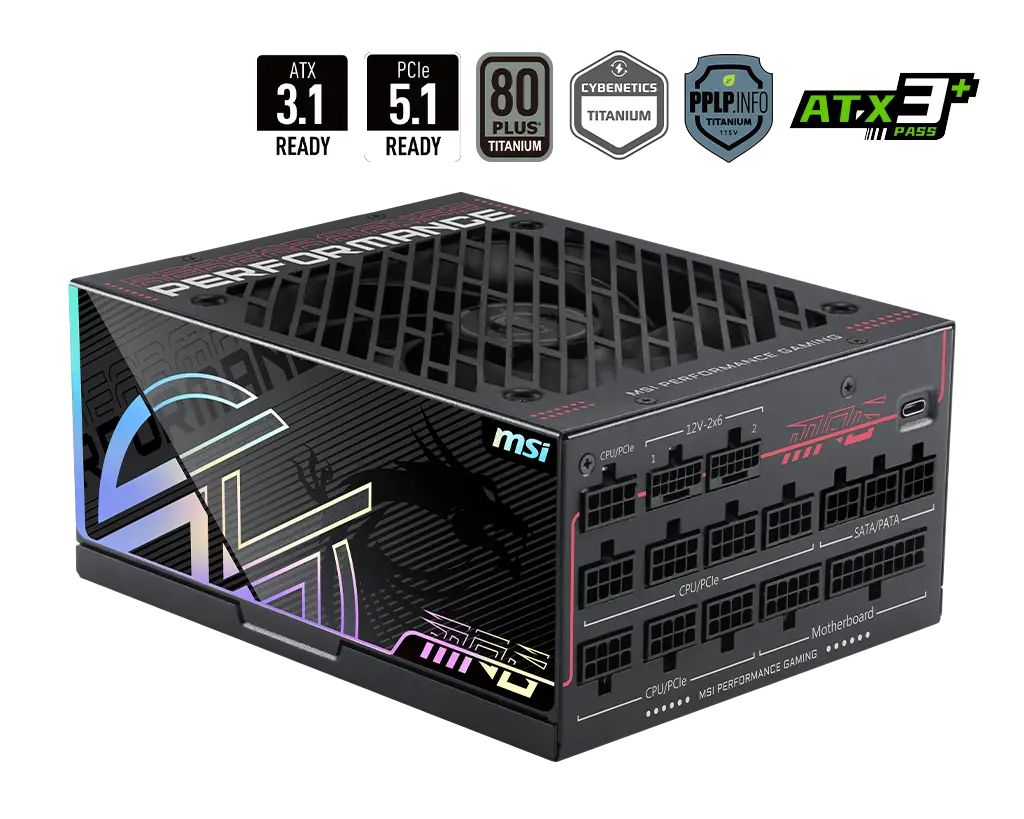 Msi 1600W 80+ Titanium MPG Ai1600TS PCIE5