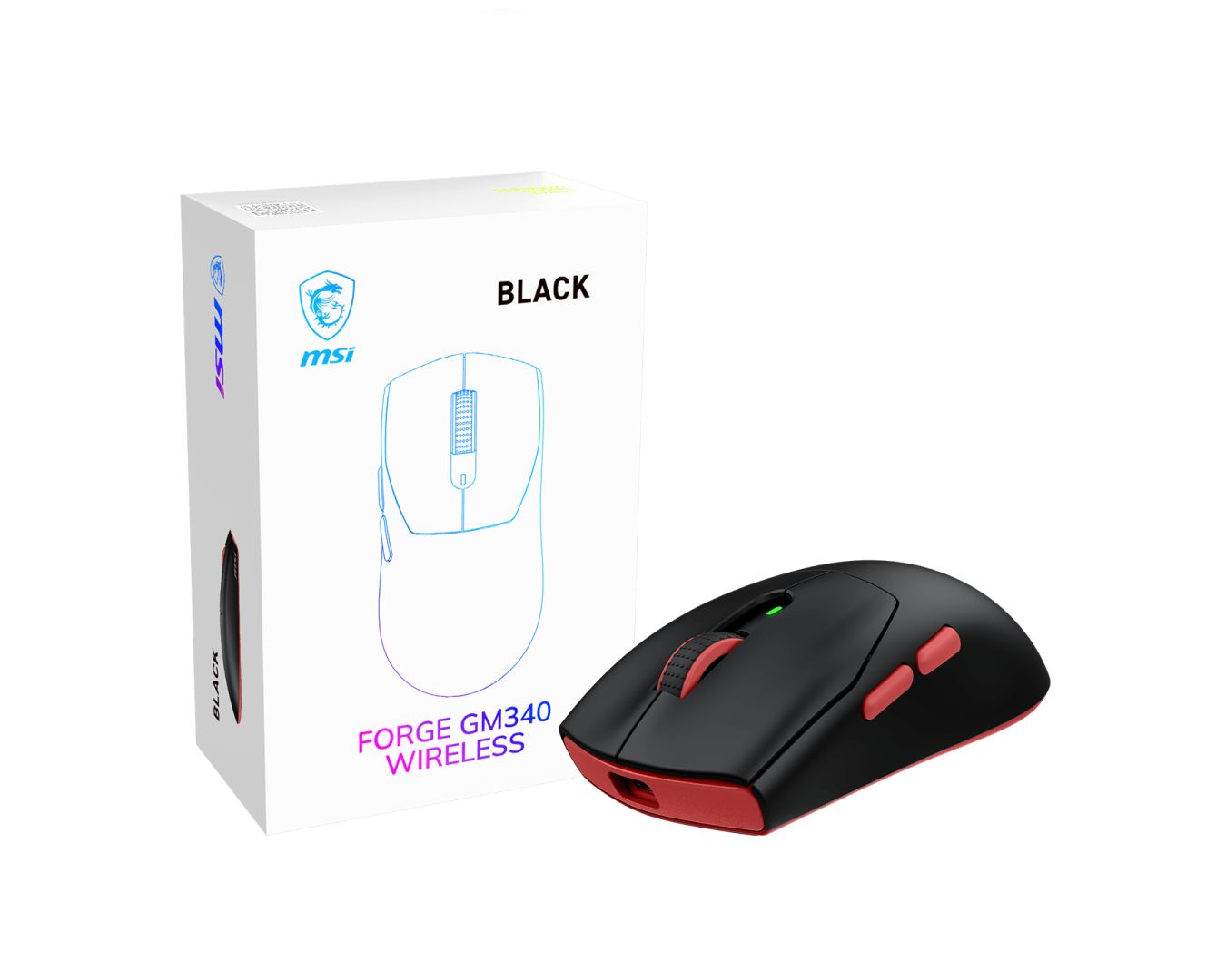 Msi Forge GM340 Wireless Bluetooth Mouse Black