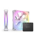 Ventilátorok, Hűtők, Előlapi panelek NZXT F140 RGB DUO Twin Pack White