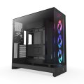 Ház NZXT H9 Flow RGB Tempered Glass Black