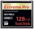 Memóriakártya Sandisk 128GB Compact Flash Extreme Pro