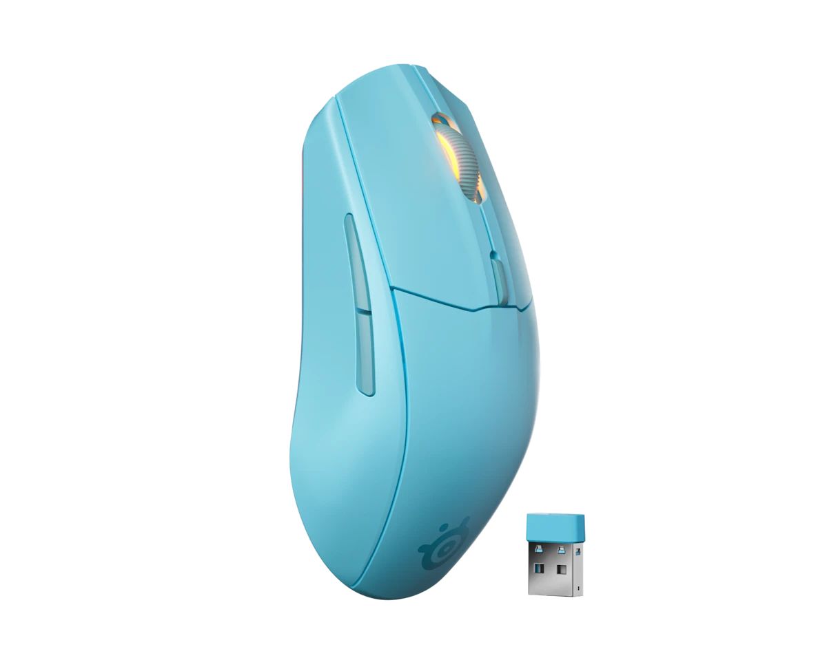 Steelseries Rival 3 Gen 2 Gaming Wireless Bluetooth Mouse Aqua