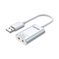 Hangkártya Unitek Y-247A 2.0 USB Hangkártya Silver