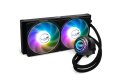 Ventilátorok, Hűtők, Előlapi panelek Valkyrie Jarn 280 ARGB AiO CPU Liquid Cooler Black