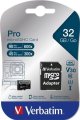Memóriakártya Verbatim 32GB SDHC Verbatim UHS-I Pro Class10 U3 V30 + adapterrel