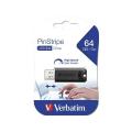 USB Flash RAM Verbatim 64GB Pinstripe USB3.0 Black