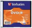 Verbatim DVD-R 4,7Gb 16x Slim tok 1db/csomag (1-es címke)